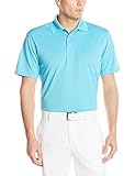 PGA TOUR Golf Air Flux Short-Sleeve Solid Polo Shirt, Blue Atoll, X-Large
