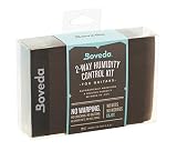 Boveda Starter Kit, 49% RH, Patented 2-Way Humidity Control, Guitars and Wood Instruments, (4) 70-Gram Boveda, (2) Leak-Resistant Fabric Holders, Protects Instruments Against Cracking and Warping