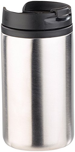 Rosenstein & Söhne Thermobecher mit Deckel: 2er-Set doppelwandige Edelstahl-Isolierbecher, hält warm & kalt, 280ml (Tea-to-Go-Becher, Thermokaffeebecher, Getränkehalter) – Bild 3