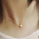 Ikevan Hot Selling Necklace Fashion Women Gold Heart Bib Statement Chain Pendant Necklace Jewelry
