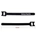 SMALLElectric 100 PCS Reusable Fastening Cable Ties, Microfiber Cloth 6-Inch Hook and Loop Cord Ties,Pack of 100 Nylon Cable Straps Black