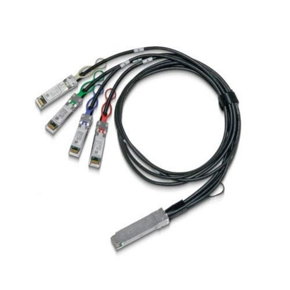 Mellanox LinkX - 100GBase direct attach cable - QSFP28 to SFP28-2 m - hybrid copper/fibre optic - SFF-8402/SFF-8665/SFF-8636/IEEE 802.3by - halogen-free, passive