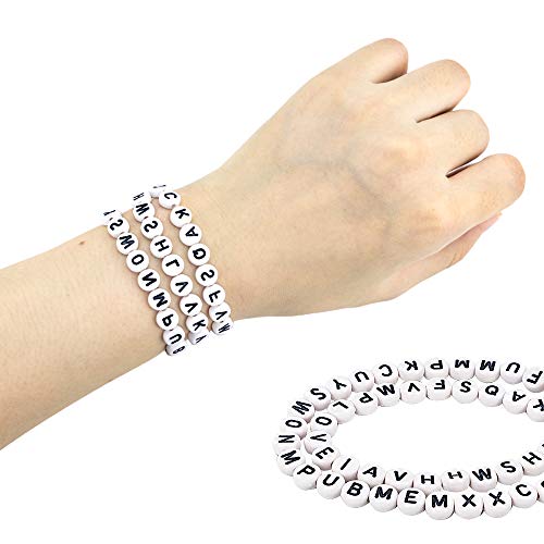 5 1000pcs+Acrylic+Alphabet+Necklace+Bracelet