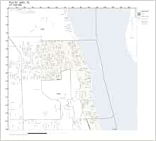 ZIP Code Wall Map of Port St. John, FL ZIP Code Map Not Laminated