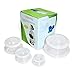 Cupping Massage Silicone Cupping Therapy Sets,Silicone Neck Face Body Massage Cups for Muscle and Joint Pain Cellulite & More (4cups)