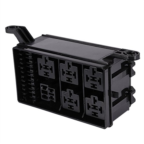 Kaifa 12Slot Relay Box 6 Relays 6 ATC/ATO Fuses Holder Block with