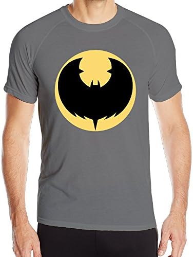 HAOYANG Men's Super Hero Fly Bat Short-Sleeve Compression Shirt