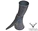 Viking Drinking Horn with stand - Medieval Inspired BPA Free Drinking Horn (16 oz) (Black)