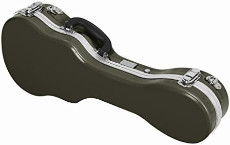 Soprano Ukulele Case—22.75 inches, Hard Durable ABS Shell with Carrying Handle, Plush Lined Rigid Foam Interior, Adjustable Backpack Straps, Gunmetal Gray by Phitz