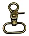 Generic Metal Bronze Lobster Clasps 1.2 Inches Inside Diameter Oval Swivel Trigger Clips Hooks Eye for Purse Bag Straps Pack of 6