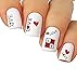 Nail Art Water Slide Tattoo Romantic Valentine's Day 10 - Pack