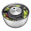 GEFU Originele slacentrifuge Speed Wing 28160 – uitstekend gedroogde salade in geserveerde roestvrijstalen kom, zilver…