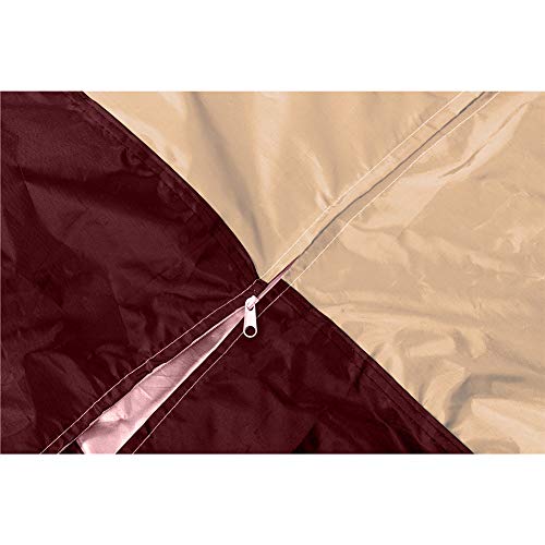 QEES Patio Swing Cover, Lightweight & Durable 3 Triple Seater Hammock Glider Cover, Glider Canopy Cover, Porch Swing Cover, Patio Furniture Cover Waterproof JJZ151 (Beige 1) - Thumbnail 2