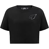 Pro Standard Womens NFL Classic Triple Black Cotton Short Sleeve Boxy Tee