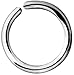 Forbidden Body Jewelry 18g 6mm (1/4 Inch) Surgical Steel Seamless Nose Ring & Cartilage Hoop with Comfort Round Ends