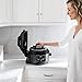 Ninja Foodi 7-in-1 Programmable Pressure Fryer, Slow Multi Cooker with TenderCrisp Technology, 5 Pot, 3-qt. Air Fry Basket (OP101), 5-Quart, Black/Gray (Renewed)
