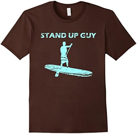 Men's Stand Up Guy - Paddleboard T-Shirt Small Brown