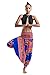 Harem Pants Unisex Dashiki Jumpsuit Harem Pants for Men & Women in Blue