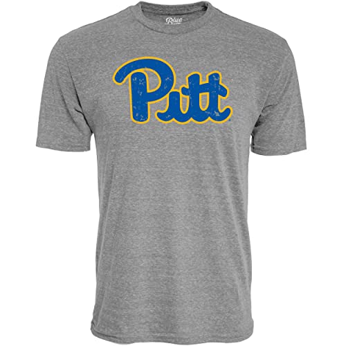 Blue 84 Men's Pittsburgh Panthers Tri-Blend T-Shirt Vintage Icon Heather Grey,…