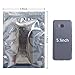 QNINE 100 Pack Anti-Static Bags Set, Include 3 Different Type Reusable Bags and 100pcs Antistatic Labels, Suitable for Different Computer Accessories