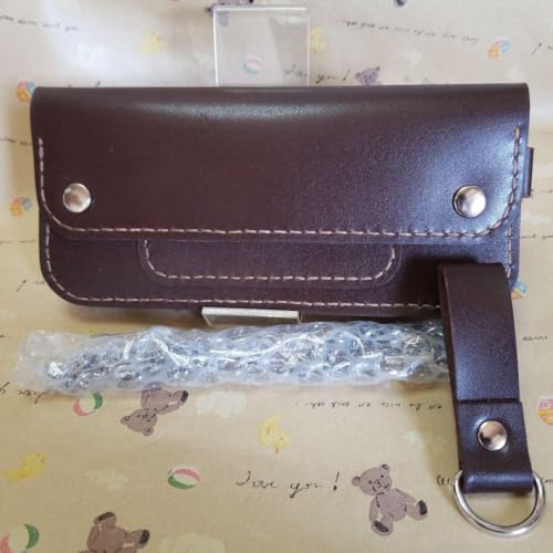 牛革ブラウン系超シンプルトラッカーウォレット 50cmチェーンとベルトループ付き商品画像