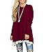 MOLERANI Women's Casual Lace Long Sleeve Tunic Top Blouse