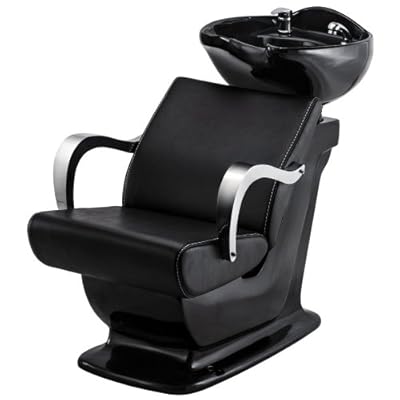 Beauty Salon Shampoo Station Backwash Shampoo Unit With Ceramic Wash Sink - Beckman