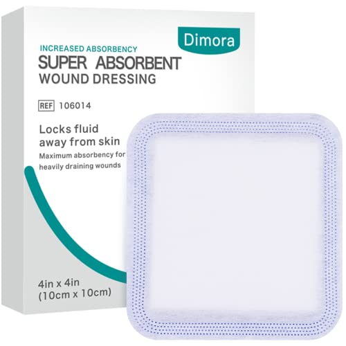 Dimora Super Absorbent Dressings for Wound Care, 4