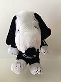 Snoopy in a Skeleton Halloween Costume Animated Plush