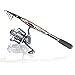 Telescopic Fishing Rod Eocusun Ultra Light 5 Types of Adjustable Length Portable Carbon Fiber Travel Spinning Fishing Pole for Saltwater and Freshwater(1pc)