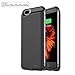 iPhone 7 Plus Battery Case, Techkey Charging Case 5000mAh Battery Pack Power Bank Charger Case Backup Battery Cover with Kickstand for iPhone7 Plus / iPhone 6S Plus / iPhone 6 Plus( Black )