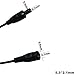 DZYDZR 5pcs 1 Meter 2.1mm x 5.5mm DC 12V Adapter Cable DC Plug Extension Cable Male to Female Black, for LED, CCTV, Car, Monitors, and More (3.3ft)