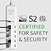 Zooz Z-Wave Long Range Power Strip ZEN20 800LR with Energy Monitoring and 2 USB Ports | Works with Z-Box, Hubitat, Home Assistant, Compatible with SmartThings
