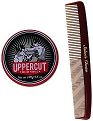 Bundle -2 items : Uppercut Deluxe Pomade, 3.5 Oz &amp; Salon's Choice Barber Comb