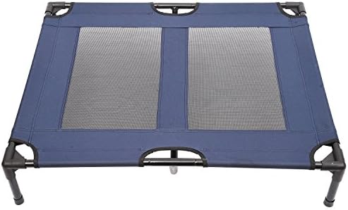 Vedem Pet Dog Breathable Elevated Steel Frame Portable Mesh Cot Bed