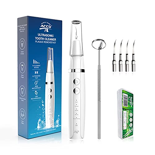 Plaque Remover for Teeth, Ultrasonic Tooth Cleaner Tartar Calculus Remover Tooth Stains Remover