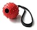 Nibble Pet Products Durable Rubber Ball with Strap Rope Handle for Obedience Training, Tug of War, or Easy Throw for Dogs Puppies, Promotes Good Behavior as a Reward
