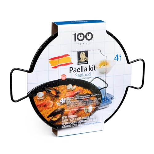 Carmencita Seafood Paella Kit with Pan – Complete Set for 4