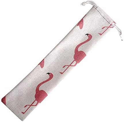 kelihood Storage Bag Straws Spoon Chopsticks Bag Straw Carrying Drawstring Case Cotton and Linen Tableware Draw Pocket Cutlery Carry Pouch Travel Pouch for Straws Fork Spoon and Chopsticks Bags