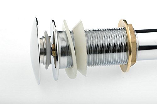 Beelee Pop Up bathroon sink drain without overflow,Chrome