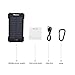 Renogy 10000mAh Solar Phone Charger, Outdoor Waterproof Solar Power Bank, Dual USB Solar Panel Portable Battery Charger Backup with Led Light for iPhone, iPad, Android, GoPro Camera.