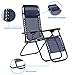 FDW New Zero Gravity Chairs Case of 2 Lounge Patio Chairs Outdoor Yard Beach,Sunbathing,Foldable,Alloy Steel