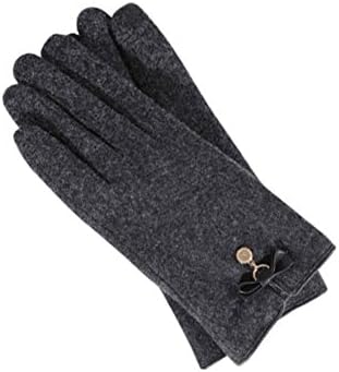 MOOK LW1701 Women's Wool Micro Fiber TouchScreen Gloves Winter (Charcoal)
