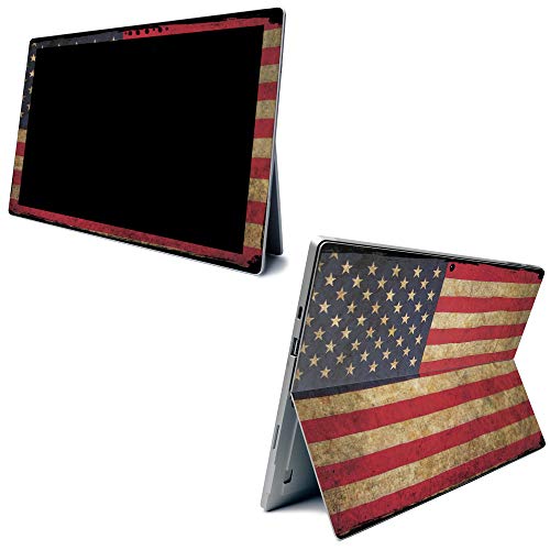 MightySkins Skin for Microsoft Surface Pro 7 - Vintage Flag | Protective, Durab…