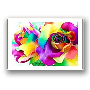 Framed Canvas Wall Art for Living Room, Bedroom Rose Flowers Canvas Prints for Modern Home Decoration Ready to Hang - 16"x24" inches