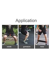 SANJIANKER bandas de resistencia para ejercicios de botas, caderas para piernas y botones, bandas elásticas para física, juego de 3, bandas de entrenamiento con libro de entrenamiento y bolsa de transporte (negro-gris, SML)