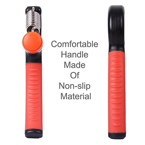 Kootek 2 Pack Hand Grip Strengthener Strength Trainer Adjustable Resistance 22-88 Lbs Arm Hand Exerciser Non-slip Gripper for Athletes Pianists Kids (2PCS)