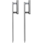 FSFLAG Flag Spike Ground Stake for Swooper Feather Flag Pole 30in, Feather Flag Stake Base, Heavy Duty Ground Spike Pole Holder Swooper Flag Flutter Hardware (2 Pack)