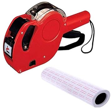 OFIXO Price Labeller - Label Stamping Machine with One White Roll Label Stamping Machine (Manual)