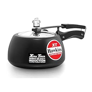 Hawkins snelkookpan Contura hard geanodiseerd extra dikke basis voor inductie, 3L (zwart)